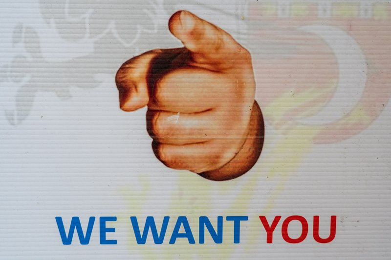 "We Want You" poster with pointing finger